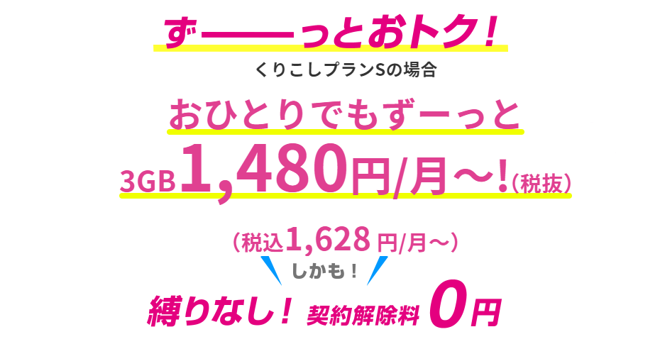 UQ mobileが選ばれる理由